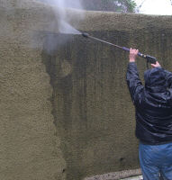 Wall cleaning by Gloucester Pressure Washing